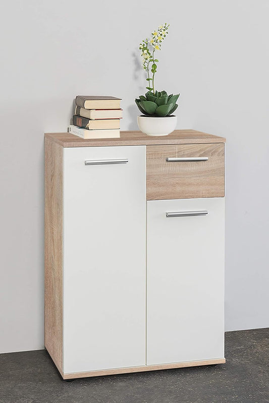 credenza moderna madia soggiorno cucina ingresso cassettiera camera salotto in legno mobile multiuso ufficio studio dispensa moderno buffet camera bagno bianco T2253,176S