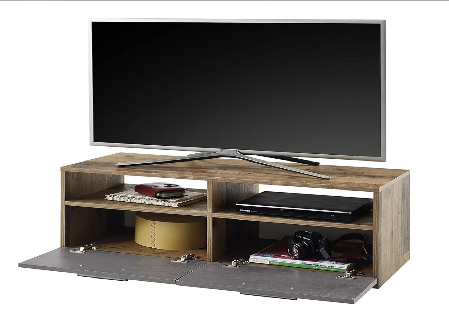 mobile porta tv legno soggiorno moderno design salotto camera basso grigio portatv cucina con cassetti FRG2732,614F4