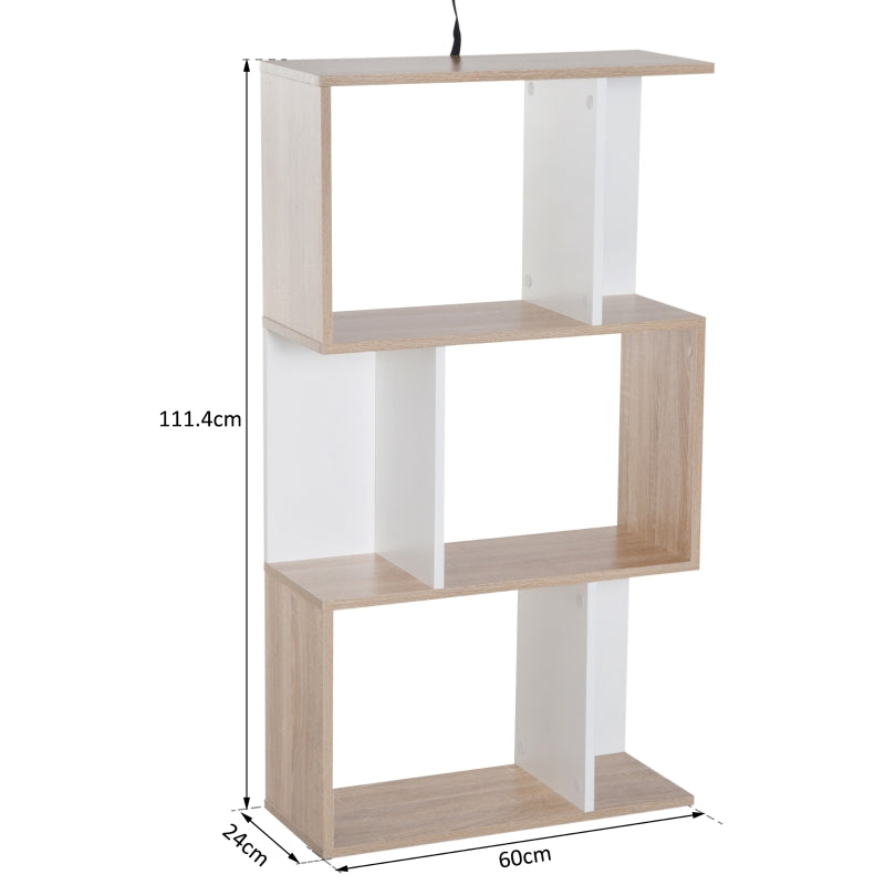 libreria mobile scaffale libri libreria da parete muro grande soggiorno salotto ingresso camera ufficio studio in legno bianco marone chiaro cameretta T88833-452F66