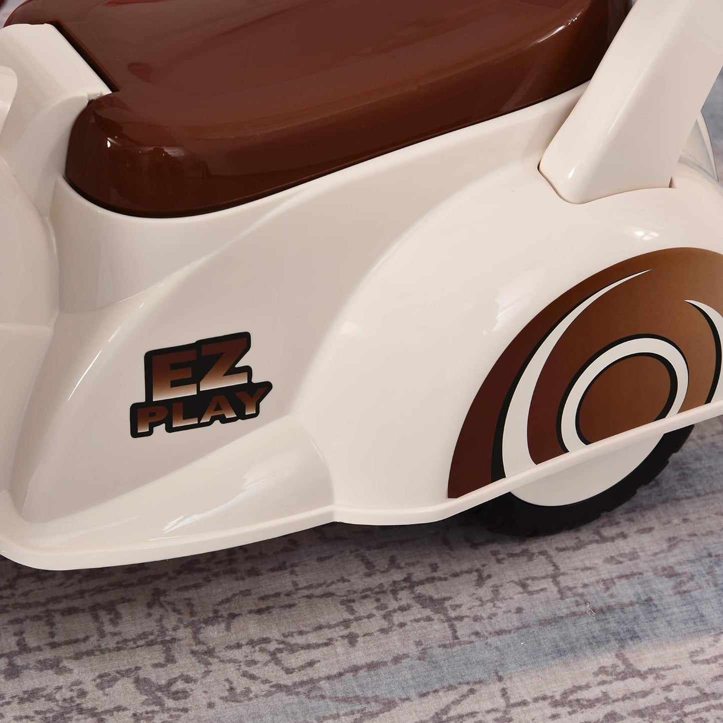 Moto per Bambini 12-36 mesi, Triciclo Senza Pedali con Luci e Suoni Realistici, Beige e Marrone, 66x33x 47.7cm giocattoli giocattolo RF6370-106WTDD3