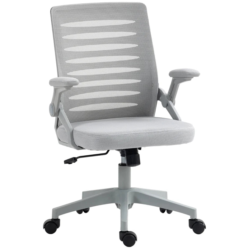 Sedia da Ufficio Ergonomica con Altezza Regolabile e Braccioli Sollevabili, Grigio BG2921-512V01GYBG2