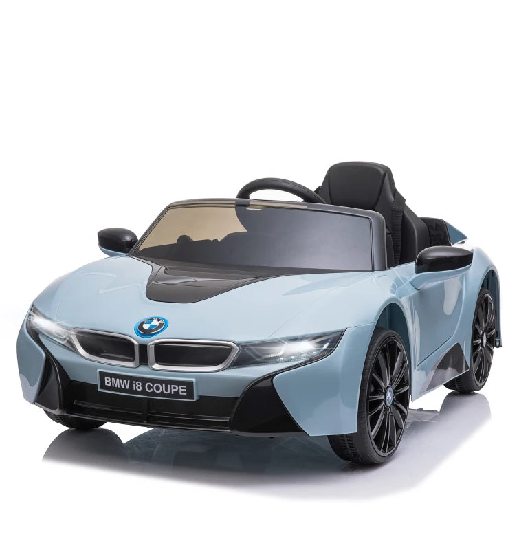 Macchinina Elettrica per Bambini BMW I8 Coupé 6V 3-8 anni con 2.4G Telecomando, Doppie Porte, Luci e Musica, Blu LW6370-118V90LW6