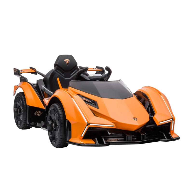 Macchina Elettrica per Bambini Lamborghini con Telecomando, Fari LED e Musica, Età 3+ Anni, Arancione TG6370-204V90OGTG6