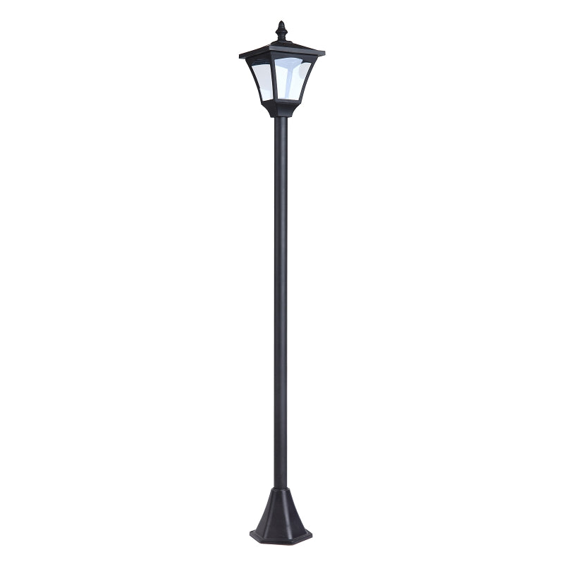 Lampada da Giardino Lampada da Terra LED da Esterno a Energia Solare Impermeabile IP44, 15x15x120 cm, Nero NE1842-107NE1