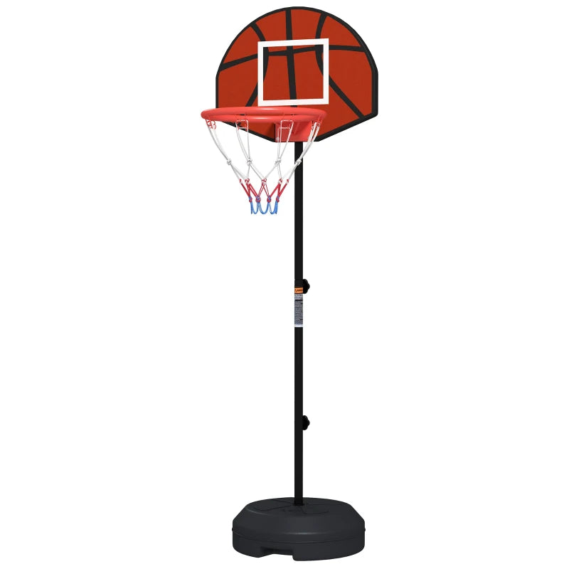 Canestro Basket con Bersaglio Freccette 2 in 1, in Acciaio e PE, 38.5x48.5x179 cm, Nero e Marrone GT7A61-054V00BKGT7