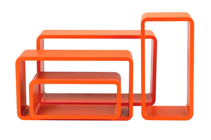 Set 4 Pz Mensola Rettangolare Stondata Arancio TD5IT-BIA-M1106012-ETD5