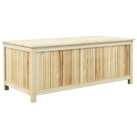 Panca Contenitore da Giardino da 172L in Legno di Abete, 120x55x45cm, Colore Legno 84G-185V00ND