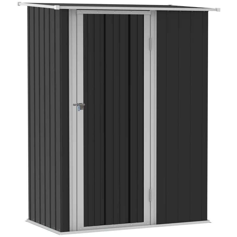 Casetta Porta Attrezzi Capanno in Acciaio Impermeabile 142x84x189cm DF7845-328V01GYDF7