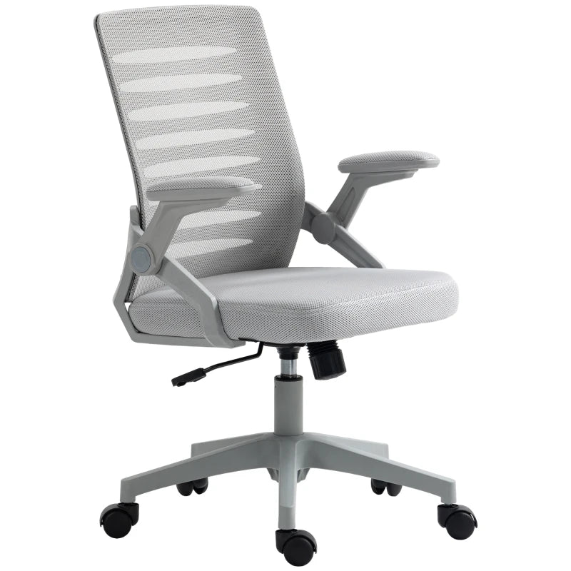 Sedia da Ufficio Ergonomica con Altezza Regolabile e Braccioli Sollevabili, Grigio BG2921-512V01GYBG2