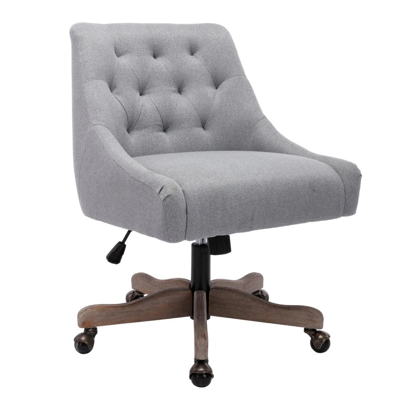 Poltrona Girevole Moderna e Confortevole per Salotto e Ufficio - Design Elegante con Materiali di Alta Qualità, Grigio RF7F-GOM-W1880128028RF7