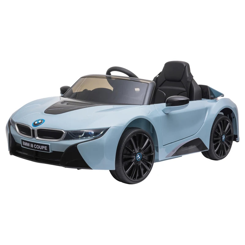 Macchinina Elettrica per Bambini BMW I8 Coupé 6V 3-8 anni con 2.4G Telecomando, Doppie Porte, Luci e Musica, Blu LW6370-118V90LW6