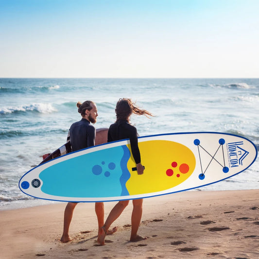 Tavola SUP Gonfiabile Stand Up Paddle con Pagaia Regolabile, Tavola da Surf con Accessori Inclusi, Blu 305x76x10cm QW5A33-008QW5