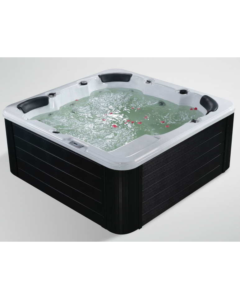 piscina con massaggio massaggiante spa riscaldante vasca idromassaggio piscina fuori terra per esterno interno gonfiabile 8 POSTI 200X200X88CM SPA 30 GETTI 2 POMPE MINIPISCINA CON RISCALDATORE BALBOA PC FULL BLUETOOTH OZONO LED