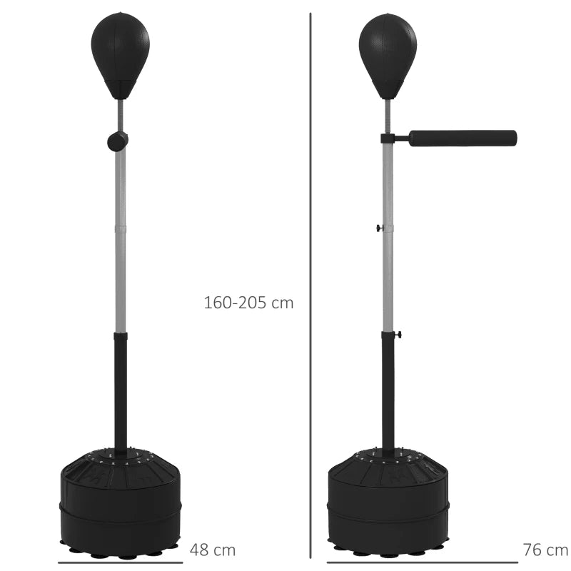 Punching Ball con Barra Girevole per Adulti e Altezza Regolabile 1.6-2m, Nero TY5A91-308V00BKTY5