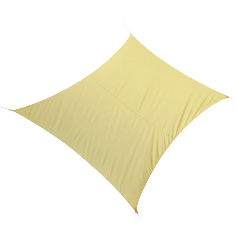 Vela Ombreggiante Rettangolare, Tenda da Sole per Esterno in Poliestere Anti UV Traspirante 3x4m Color Sabbia GT9840-142SDGT9