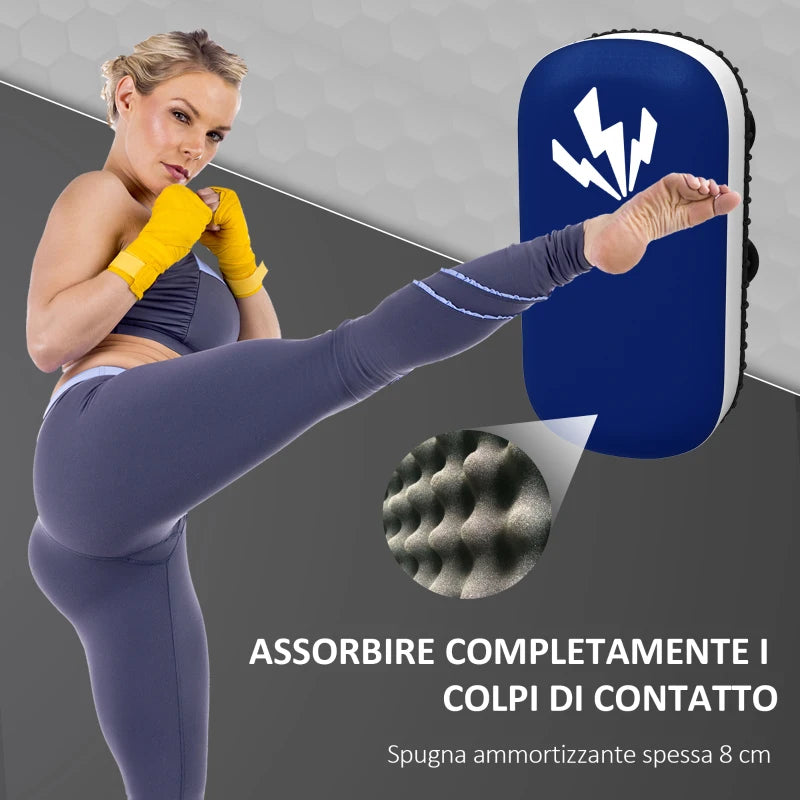 Colpitore Boxe e Muay Thai Imbottito per Braccio, in PU e EPE, 38x20x18 cm, Blu GT5A91-312V00BUGT5