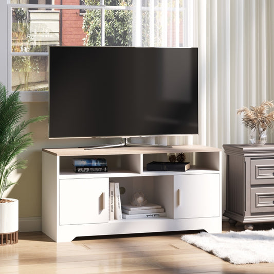 mobile porta tv moderno soggiorno salotto con 2 ante sala da terra basso anche per camera cucina ufficio in legno bianco offerta F89833-778A3A