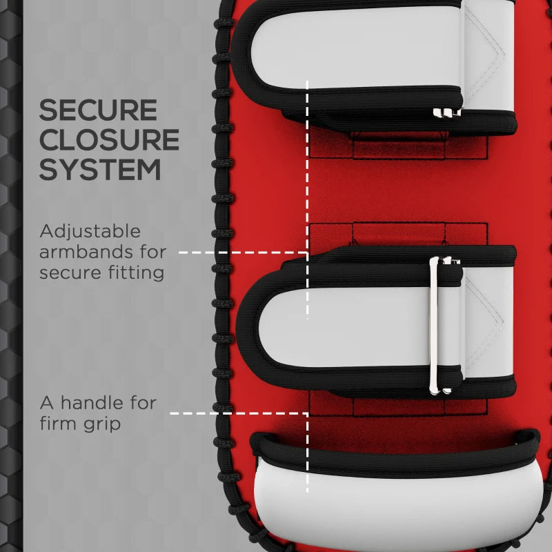 Colpitore Boxe e Muay Thai Imbottito per Braccio, in PU e EPE, 38x20x18 cm, Rosso MH6A91-312V00RDMH6