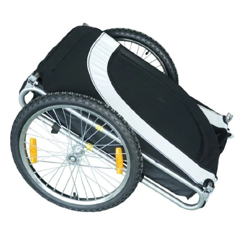 Rimorchio per Animali Domestici Pieghevole da Bicicletta, bianco e nero, 130x90x110cm NH5B4-0003-029NH5