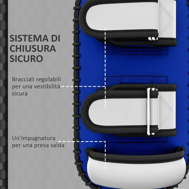 Colpitore Boxe e Muay Thai Imbottito per Braccio, in PU e EPE, 38x20x18 cm, Blu GT5A91-312V00BUGT5