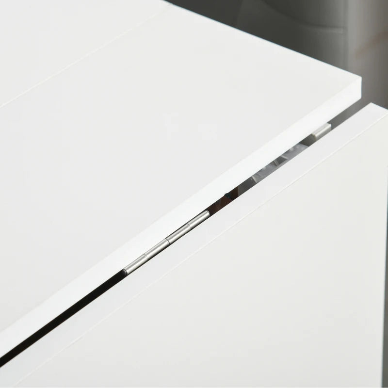 Tavolo da Pranzo Allungabile, Design Moderno, Tavolo Pieghevole Salvaspazio con Ruote 120 × 80 × 73cm KF3833-412KF3