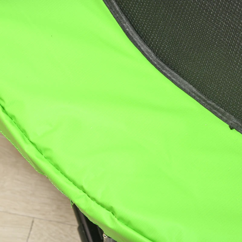 Trampolino Elastico per Bambini 3-10 Anni con Rete di Sicurezza, Canestro e Palle, Ø140x155cm, Verde VC3342-074V00GNVC3