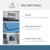 Tenda da Campeggio 4 Persone Impermeabile con 2 Stanze e Finestre a Rete, 400x275x210 cm, Grigia  ES2A20-226GYES2