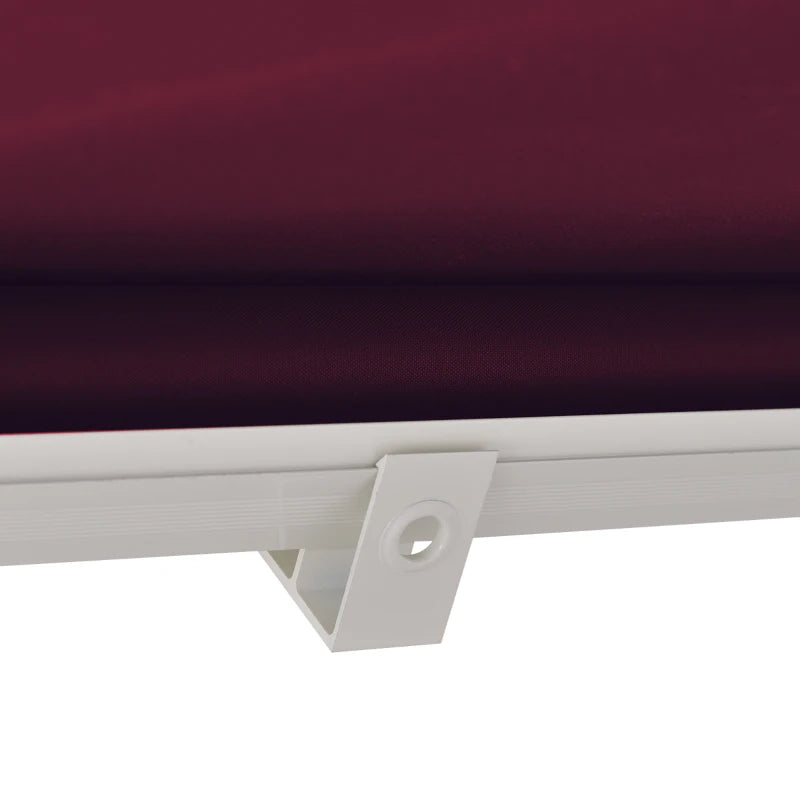 Tenda da Sole a Caduta con Rullo Avvolgibile e Angolazione Regolabile 0-120°, 180×70cm, Rosso EW801-0152EW8