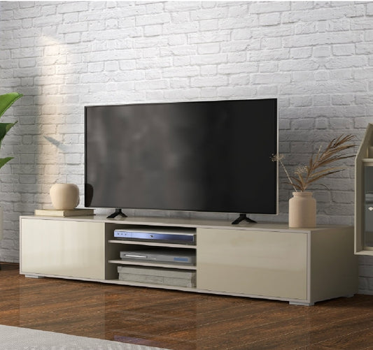 mobile porta tv soggiorno salotto sala , da terra basso cucina ufficio portatv grande moderno legno grigio beige caramello 5RT839-709V00GY88U